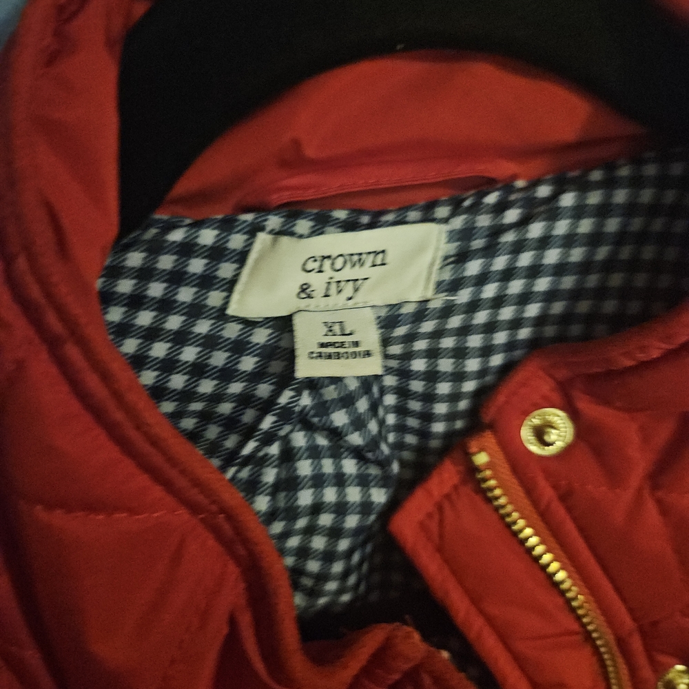 Red Quilted Jacket - Picture 2 of 6